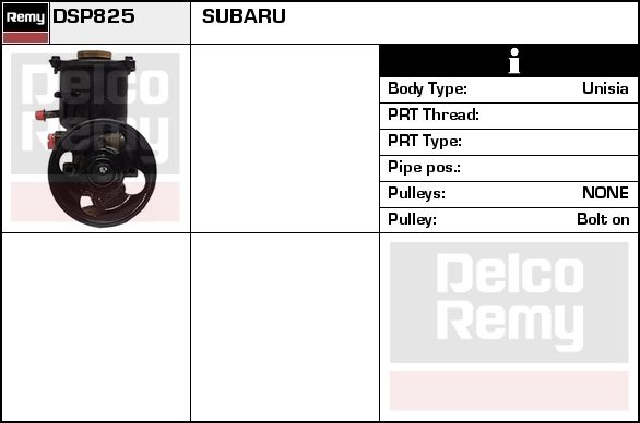 DELCO REMY Hydrauliikkapumppu, ohjaus DSP860R